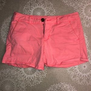 American Eagle neon pink midi shorts